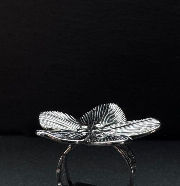 Silver Bloom Ring