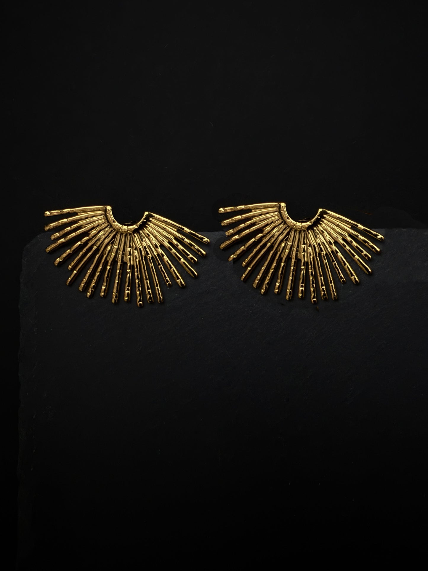 Beamingly Golden Earrings