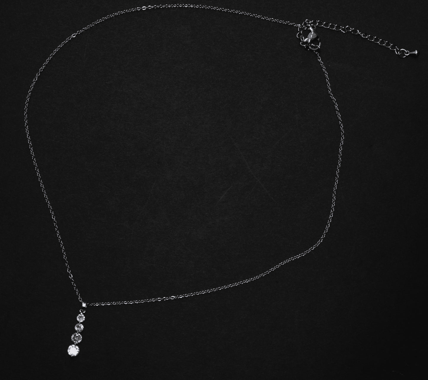 Triple Cubic Zirconia Necklace