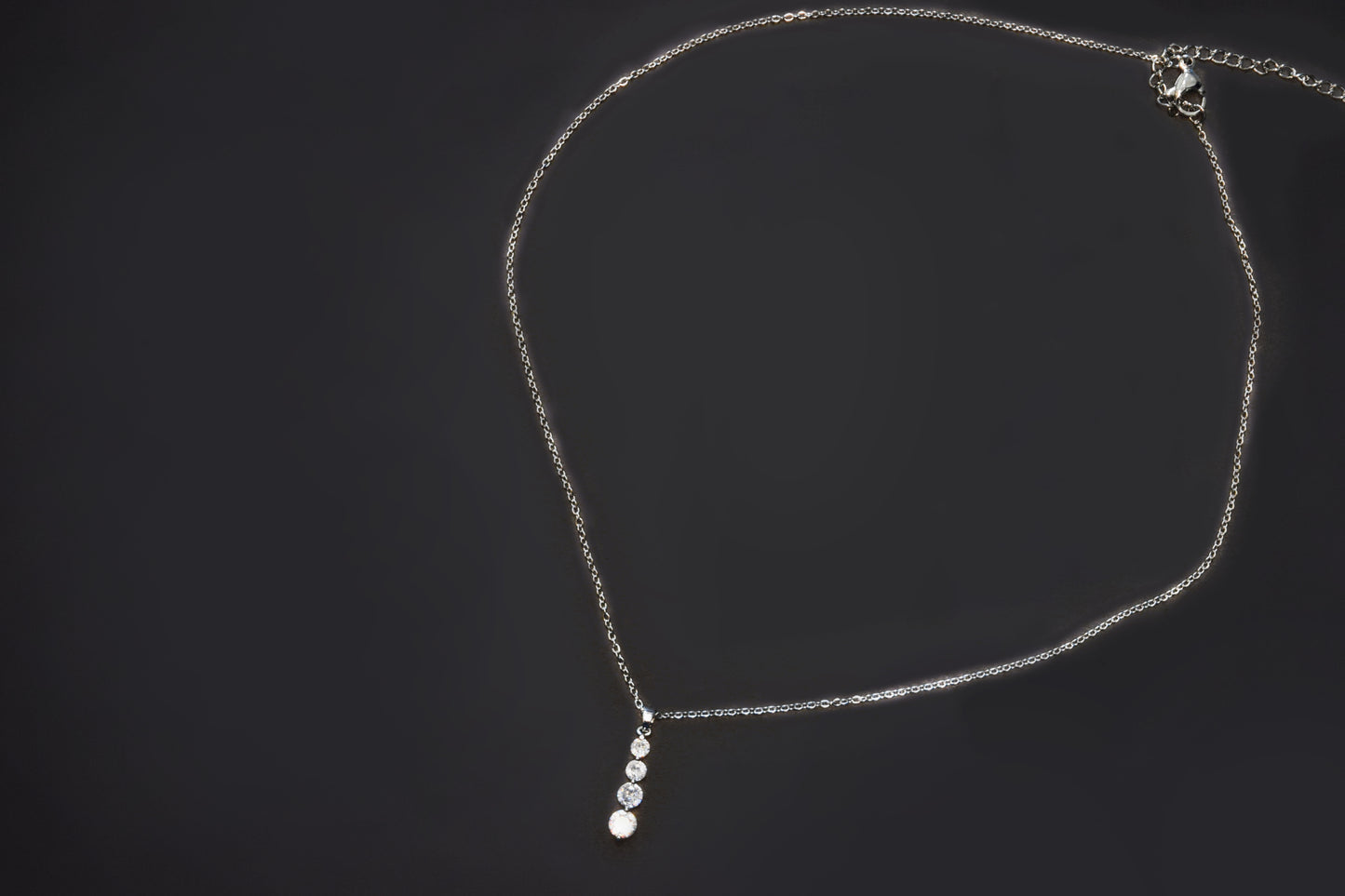 Triple Cubic Zirconia Necklace