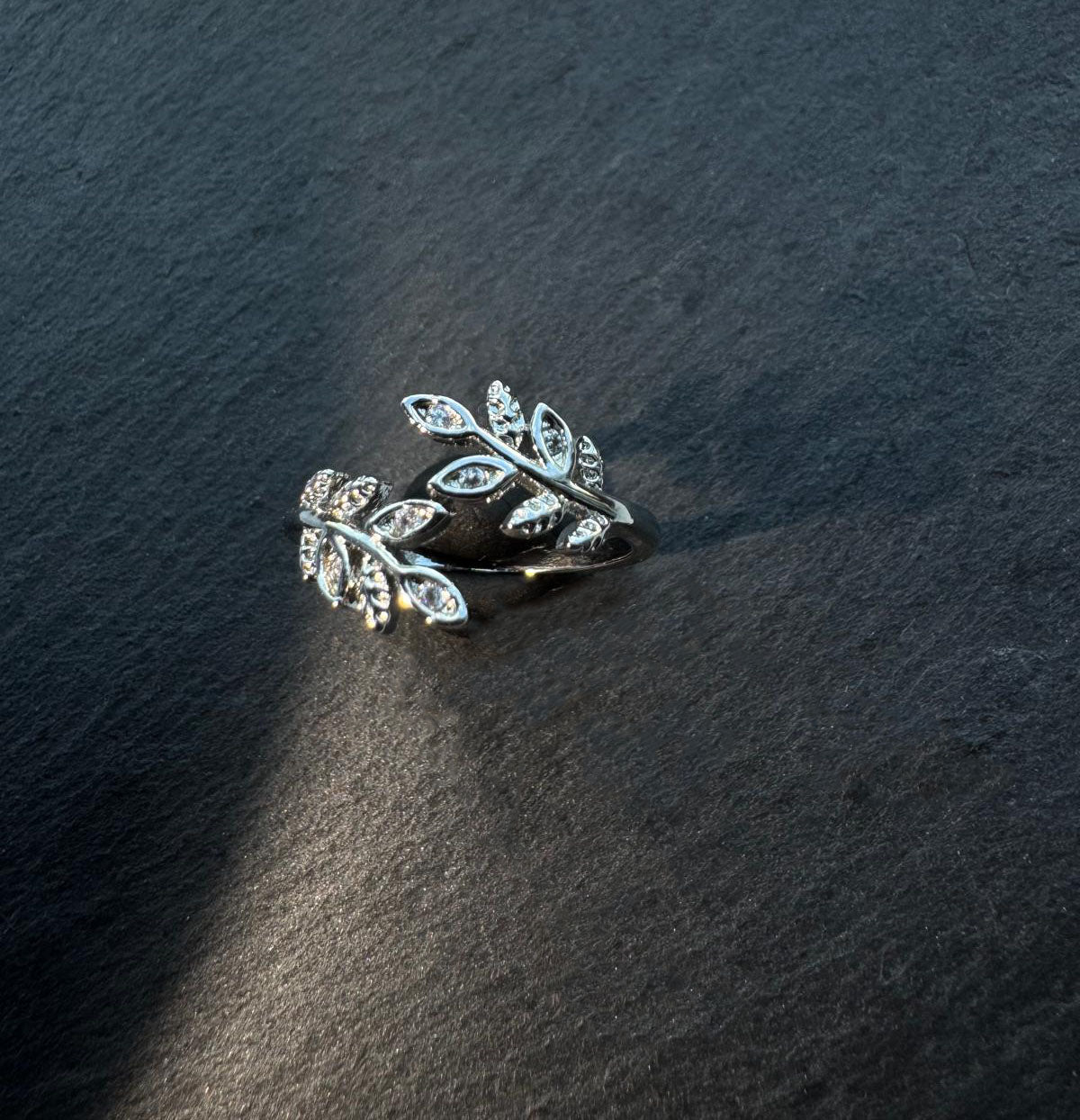 Silver Leaves Ring