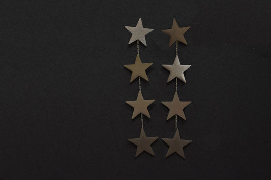 Silver Stars Earrings