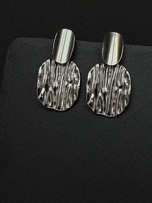 Silver Waves Earrings